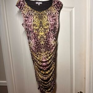 Jennifer Lopez Orchid Dream Distressed Python Style Side zip size XS